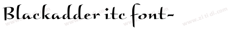 Blackadder itc font字体转换